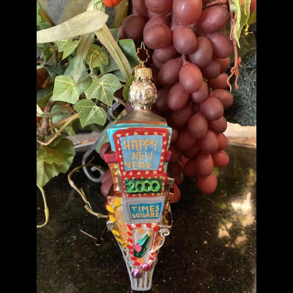 🍭Christopher Radko ORNAMENT Happy New Years Times Square 2000